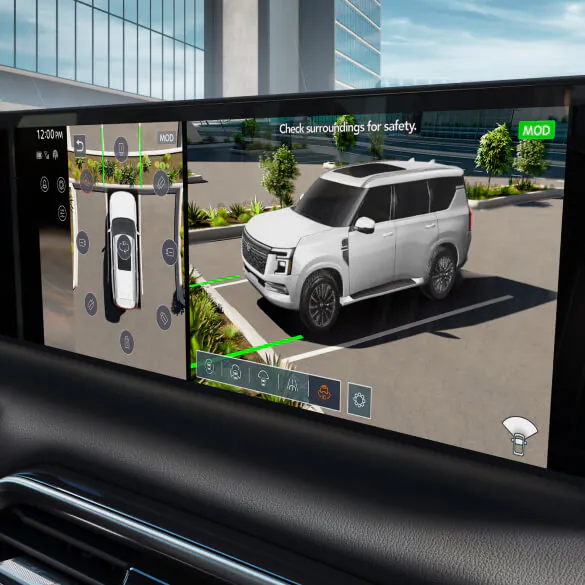 2026 Nissan Armada 3D Enhanced Intelligent Around View® Monitor
