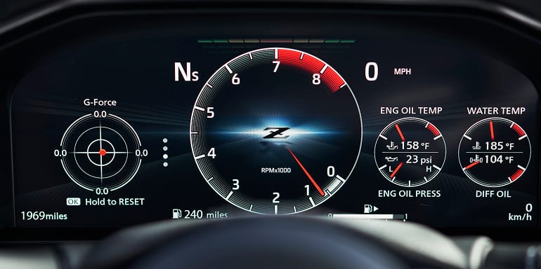 2026 Nissan Z® Digital Dashboard