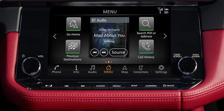 2026 Nissan Z® Configurable 9 inch touch-screen display