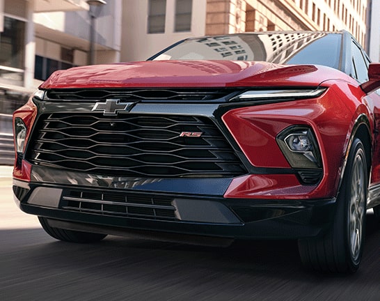 2026 Chevrolet Blazer Distinctive grille and fascia for a sporty look 