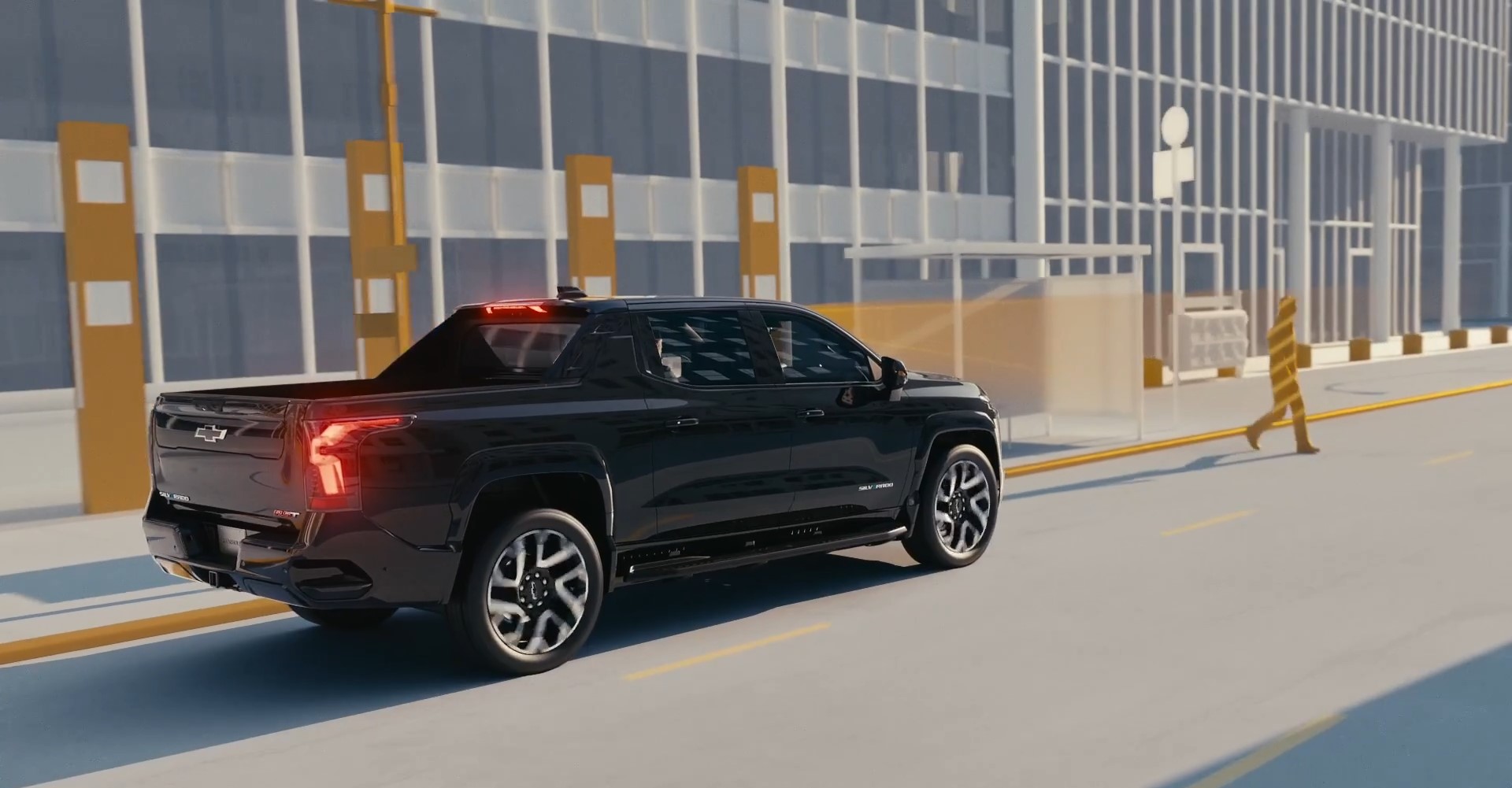 2026 Chevrolet Silverado EV Front Pedestrian Braking