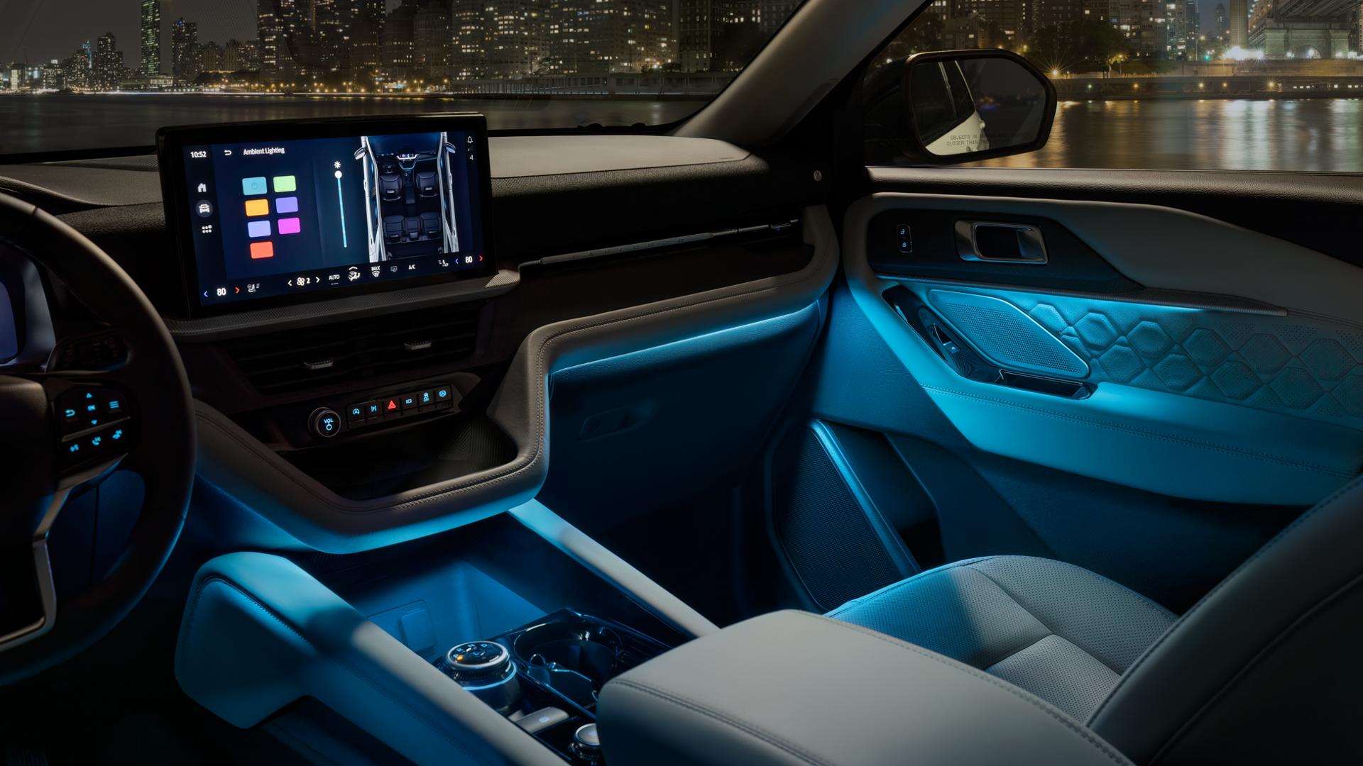 2026 Ford Explorer Available Ambient Lighting 