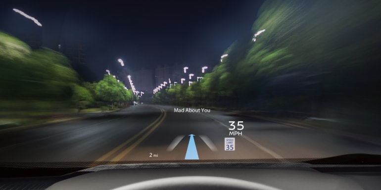 2026 Nissan Rogue Three Head-Up Display 
