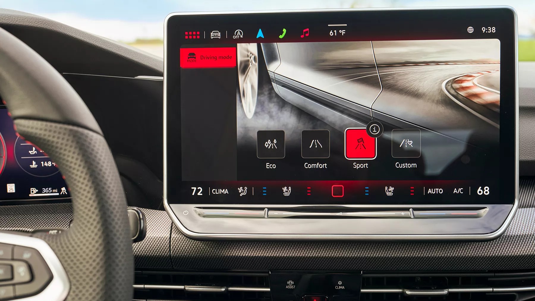 2025 VW GTI Digital Driving Tools